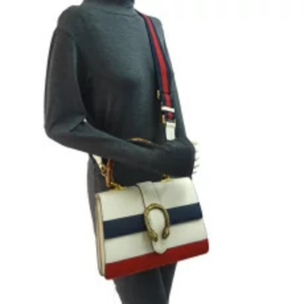 Gucci Dionysus Bamboo Top Handbag Leather Multi - Picture 9 of 10